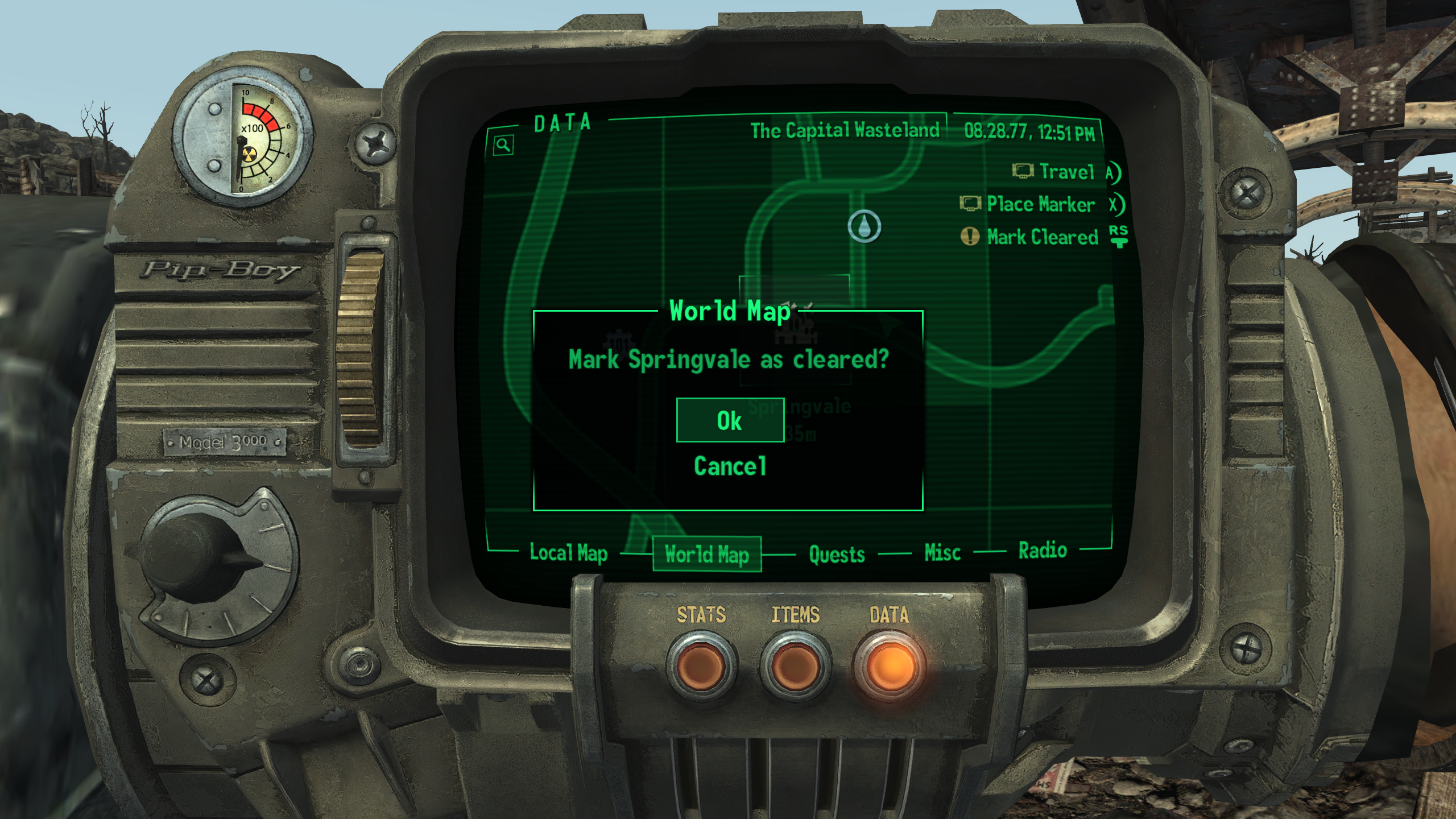Cleared Map Markers - ESPless mod for Fallout: New Vegas