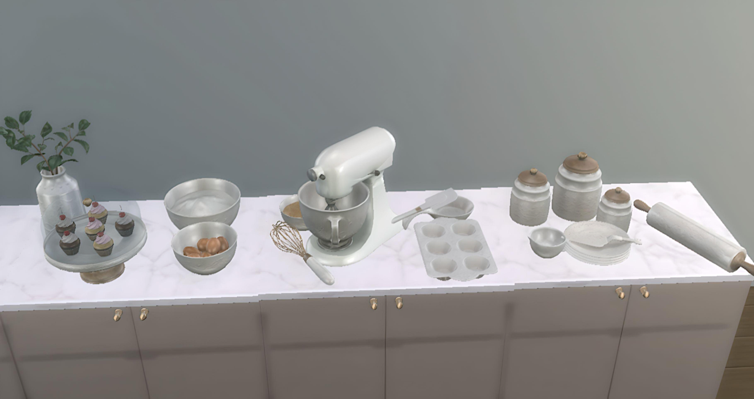 Hera baking set mod for The Sims 4 