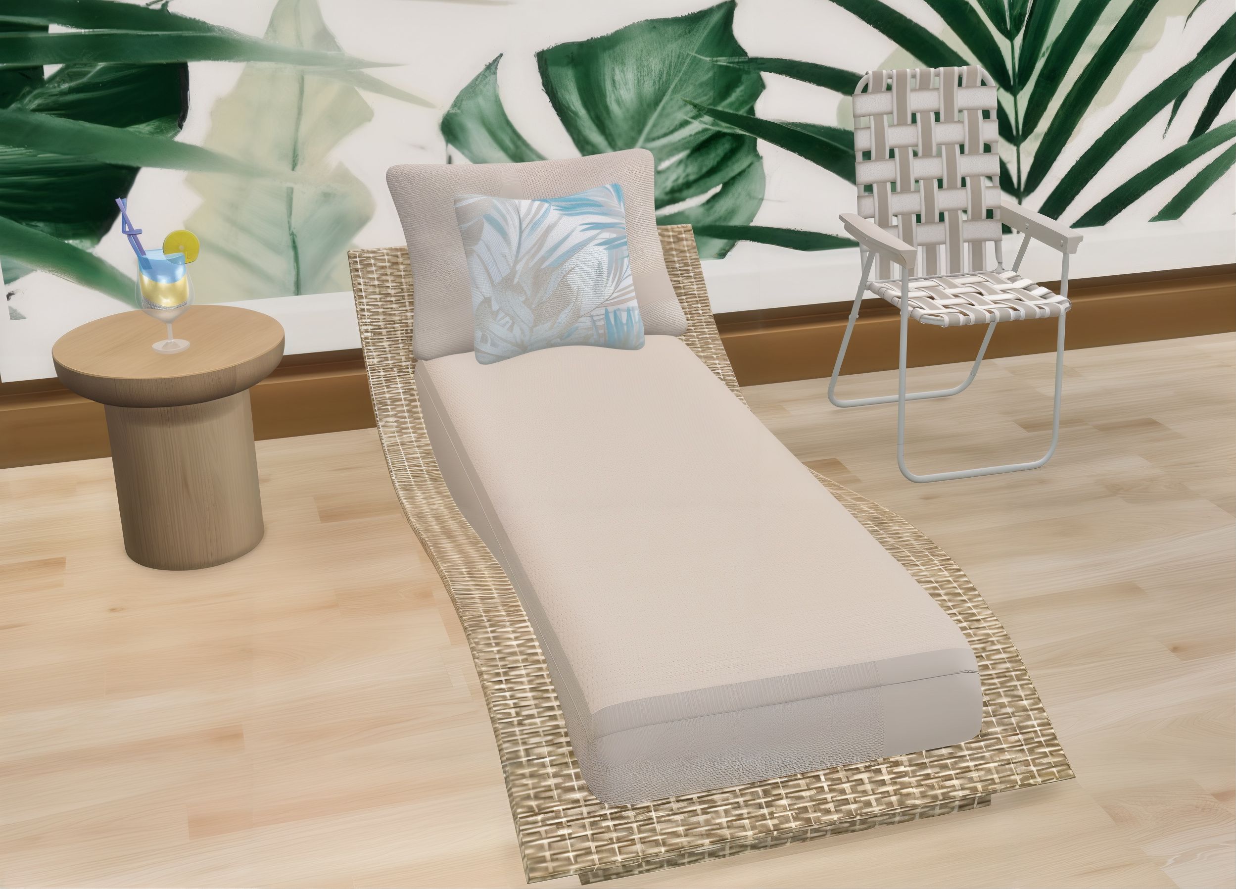 Patio lounge set mod for The Sims 4 