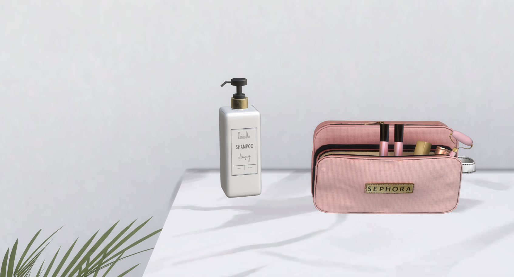 Sephora cosmetic bags mod for The Sims 4 