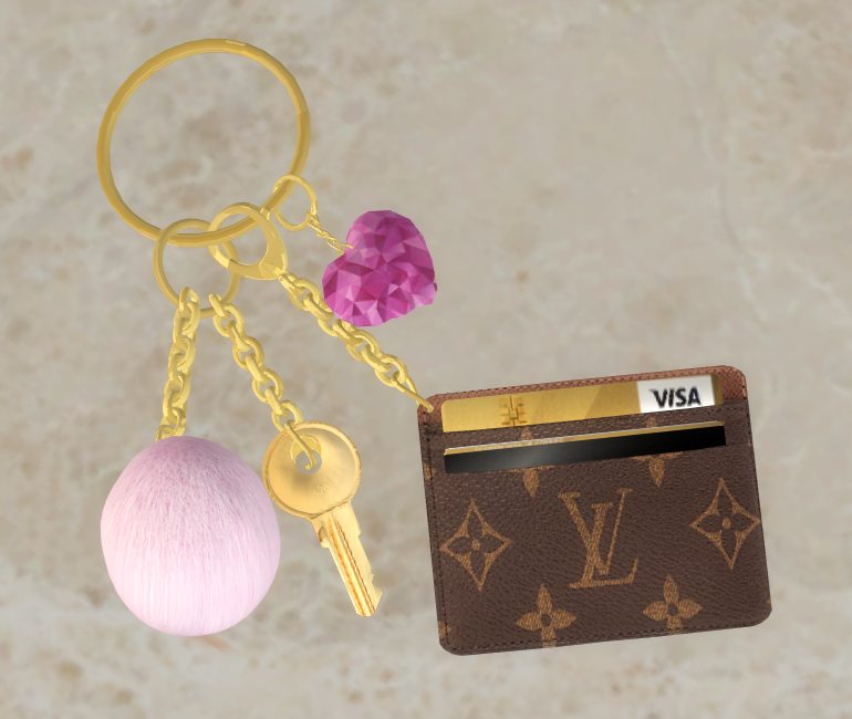 Louis vitton keys set mod for The Sims 4 