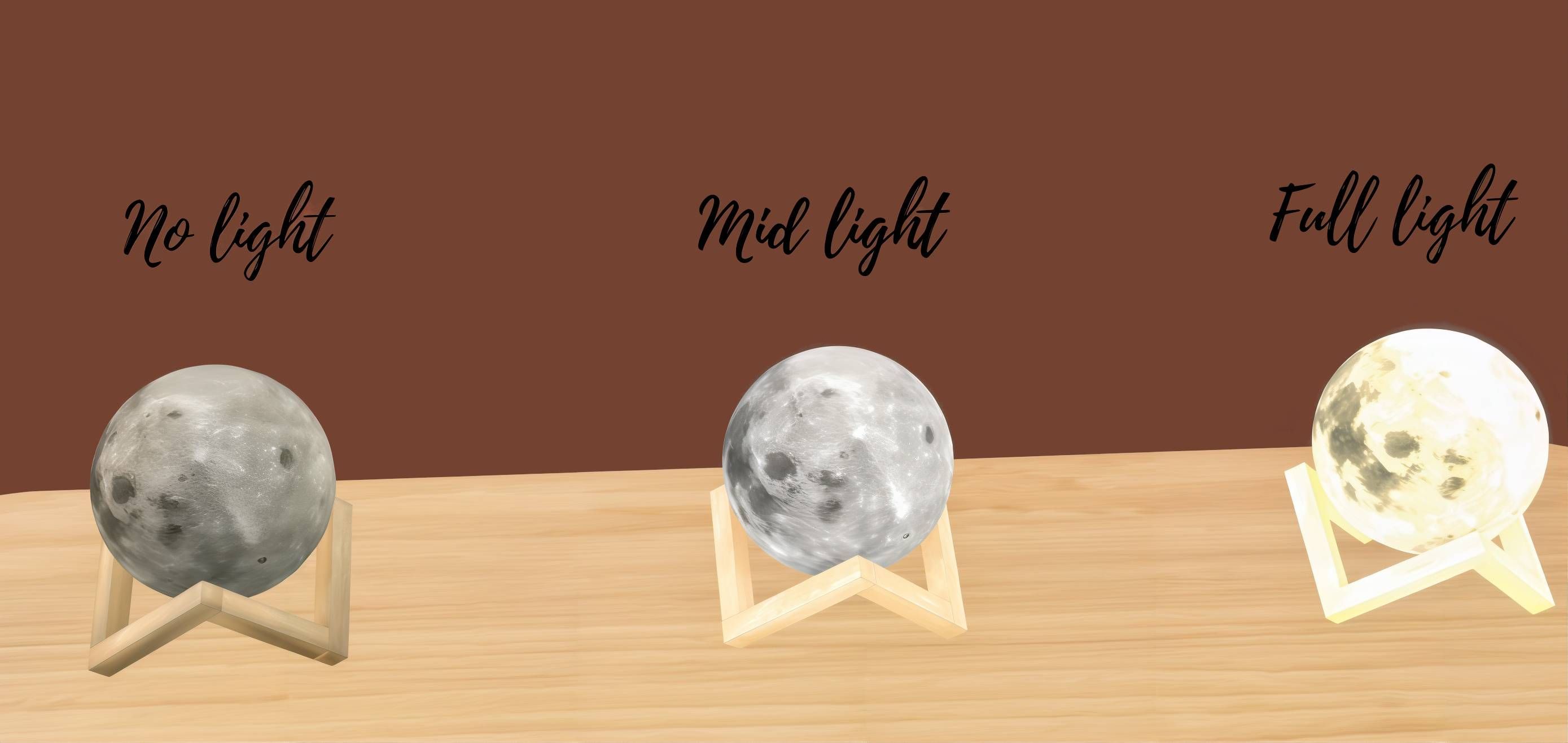 3D Moon lamp mod for The Sims 4 