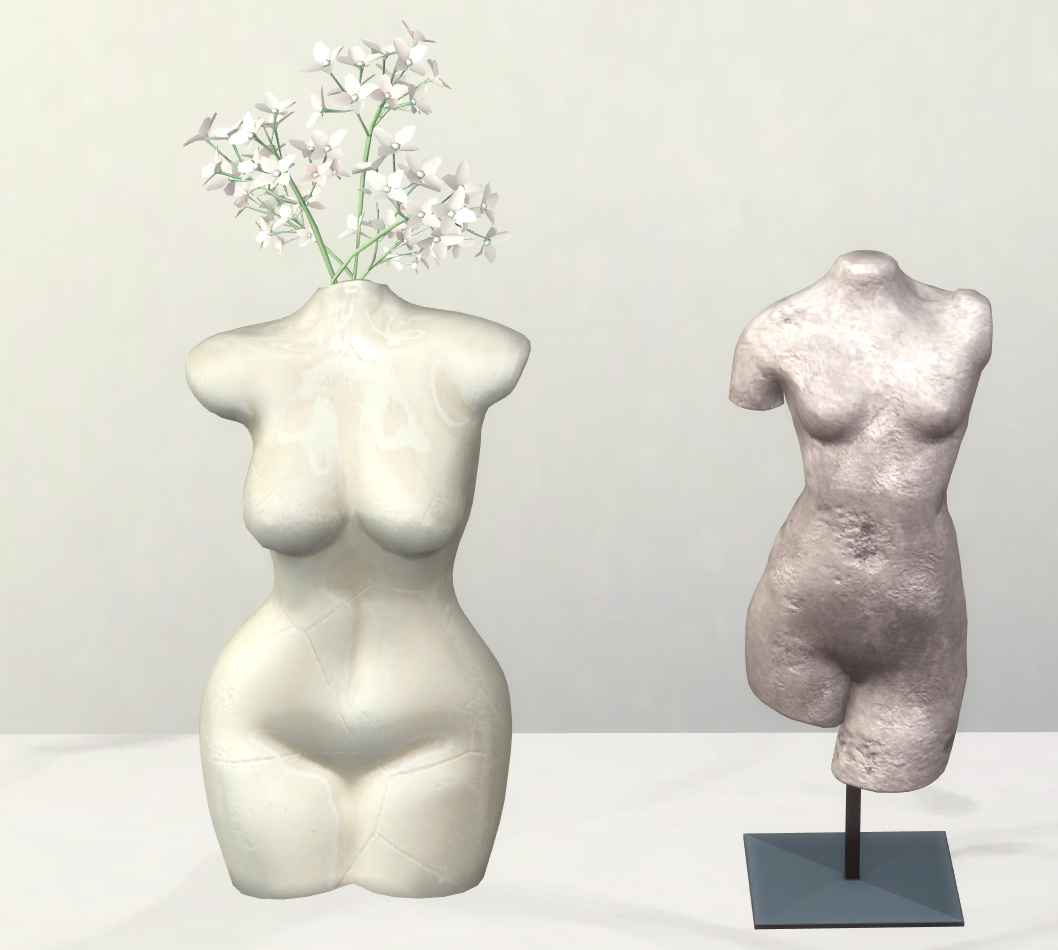 Minimal body Sculptures mod for The Sims 4 