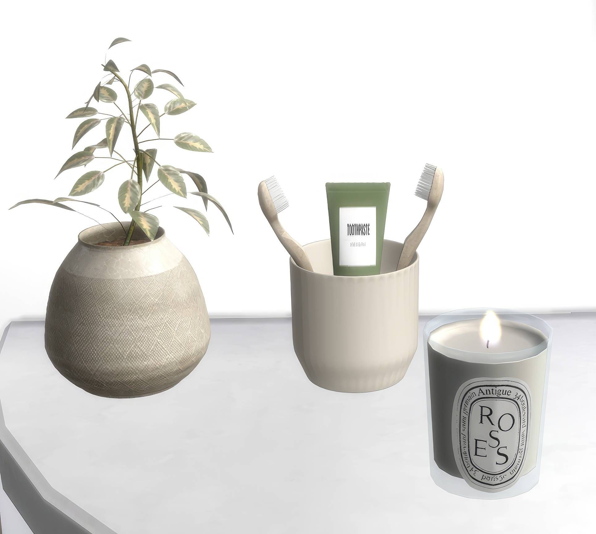 Diptyque Scented Candle Roses mod for The Sims 4 