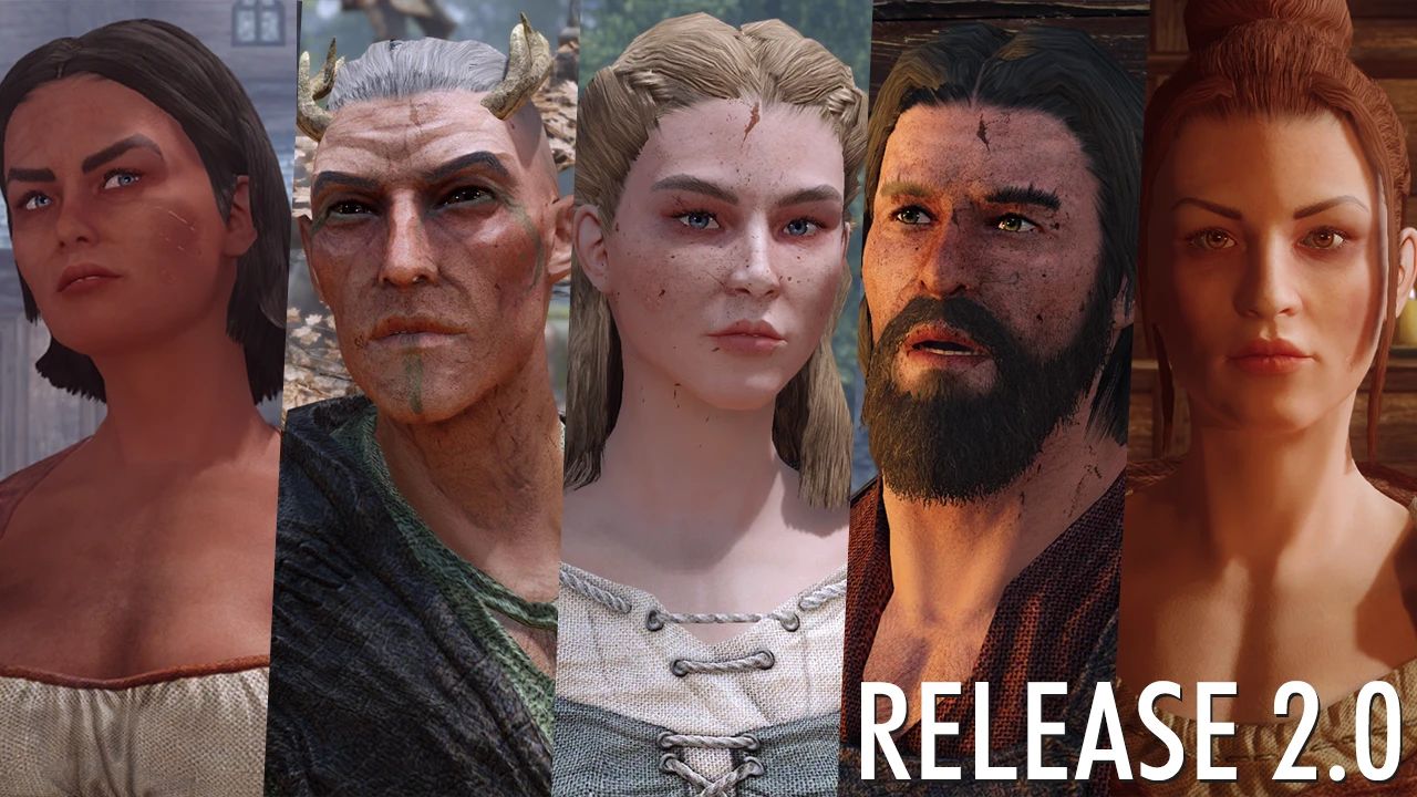 Whiterun Hold Refine (NPC Appearance Overhaul - Standalone) mod for The Elder Scrolls V: Skyrim Special Edition