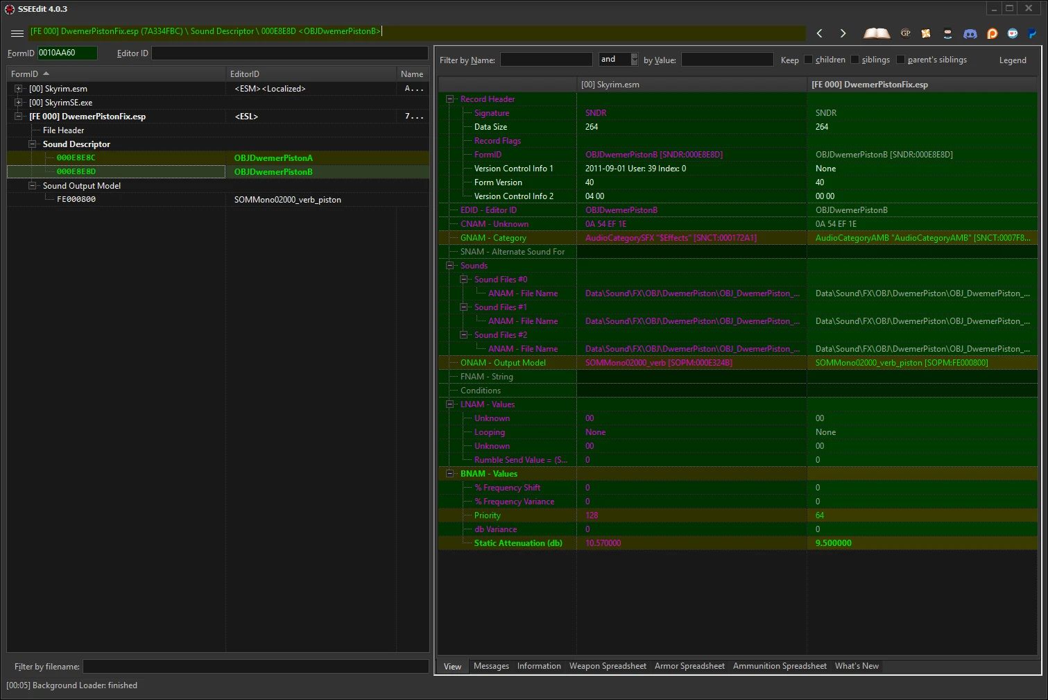 Avanchnzel Dwemer Piston Sound Hotfix mod for The Elder Scrolls V: Skyrim Special Edition
