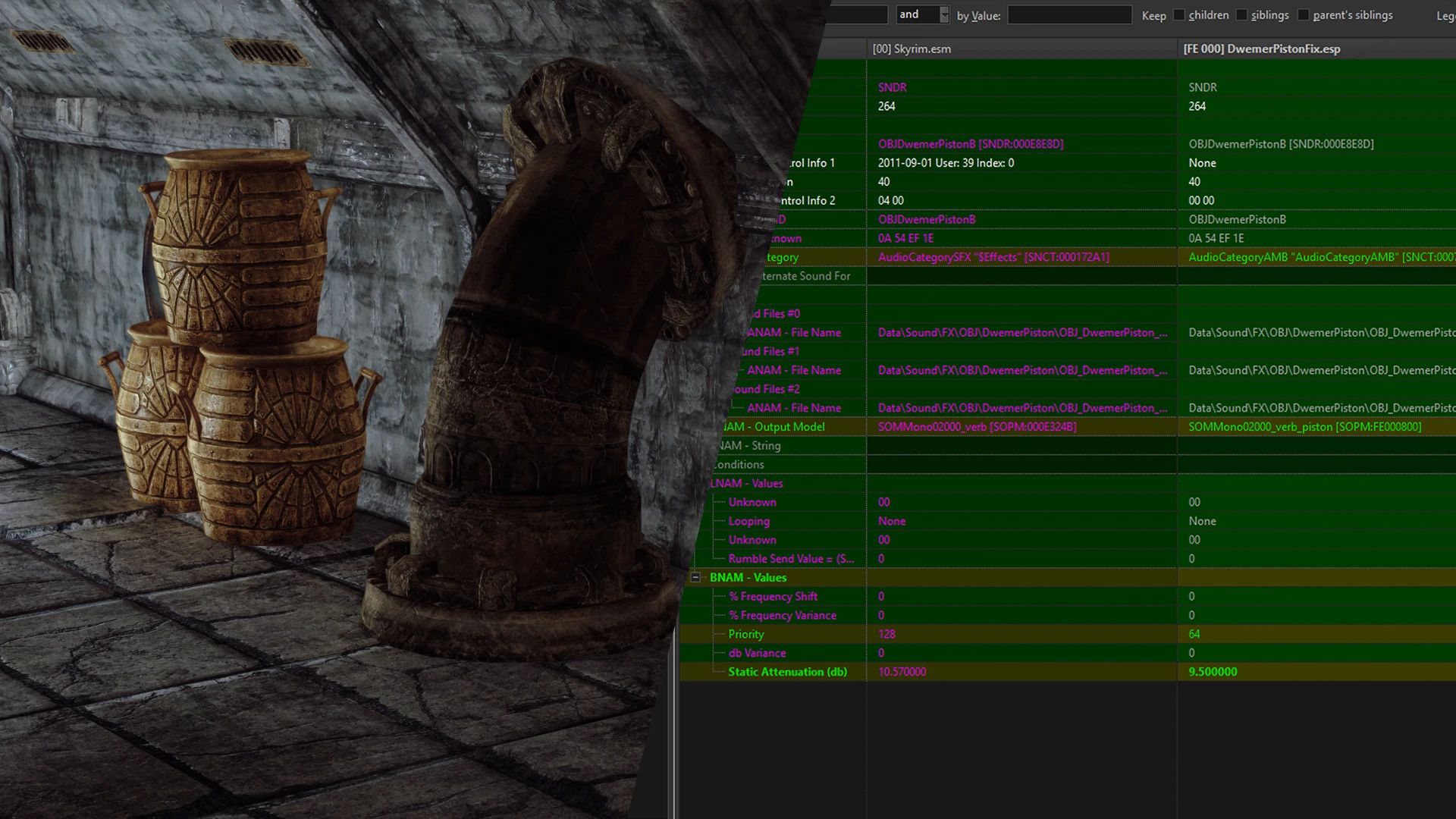 Avanchnzel Dwemer Piston Sound Hotfix mod for The Elder Scrolls V: Skyrim Special Edition