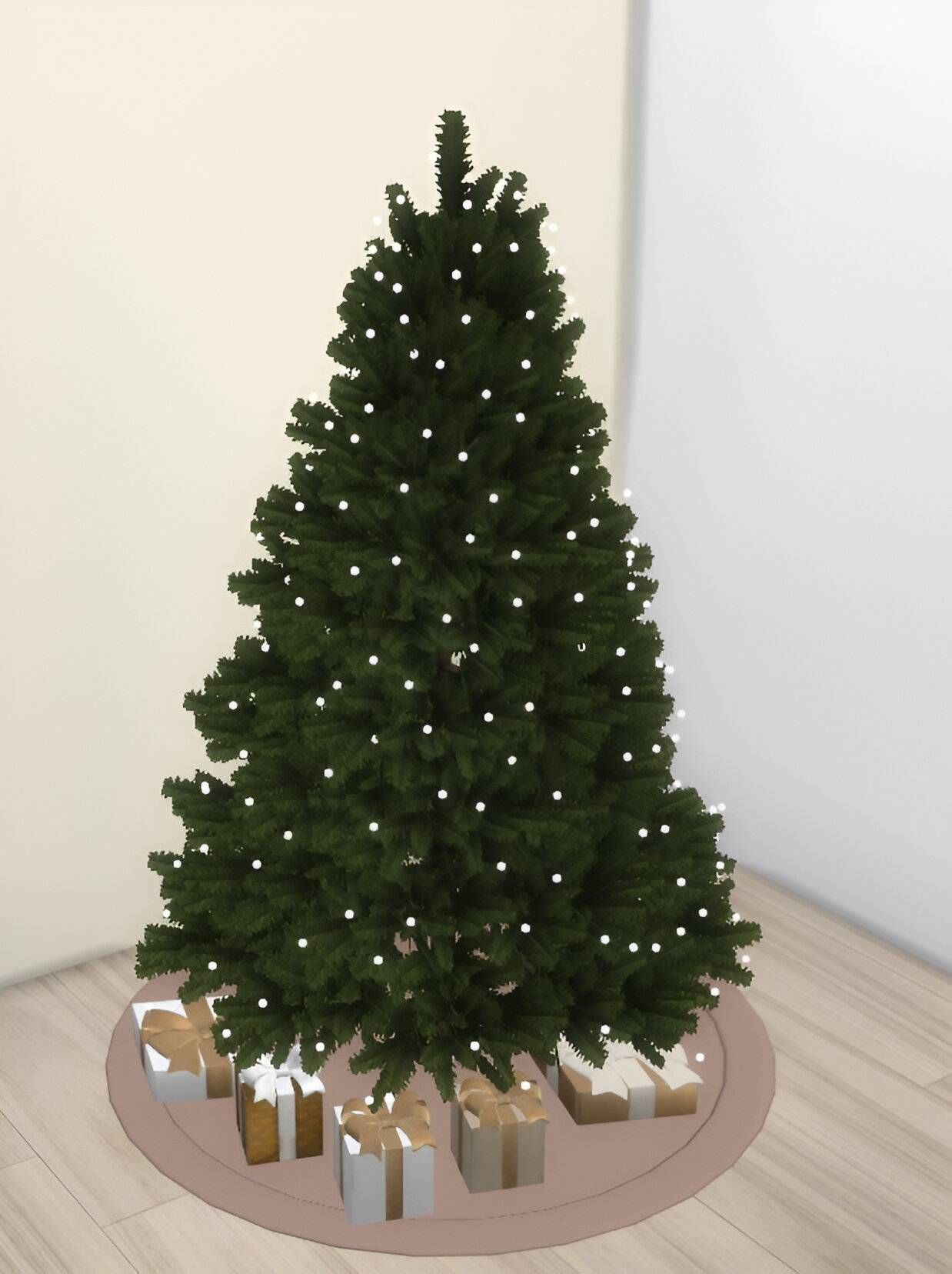 Xmas tree set mod for The Sims 4 