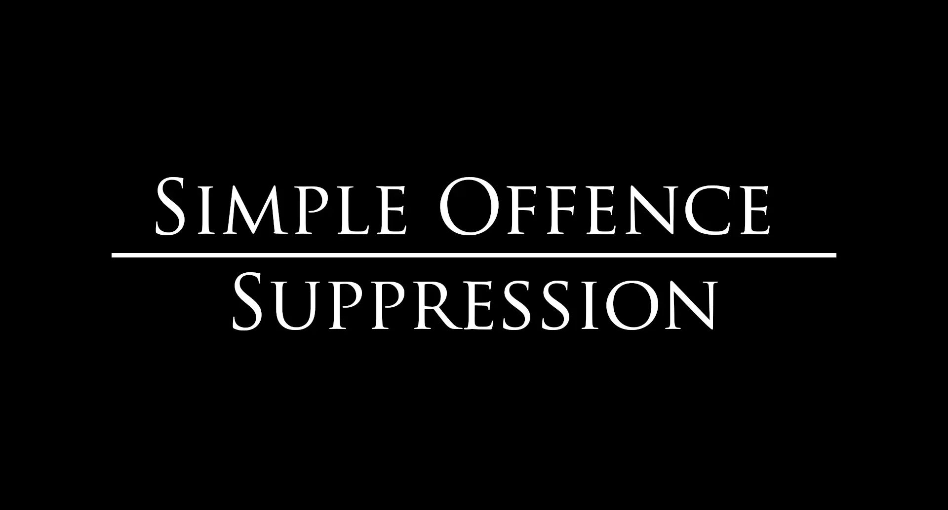 Simple Offence Suppression mod for The Elder Scrolls V: Skyrim Special Edition