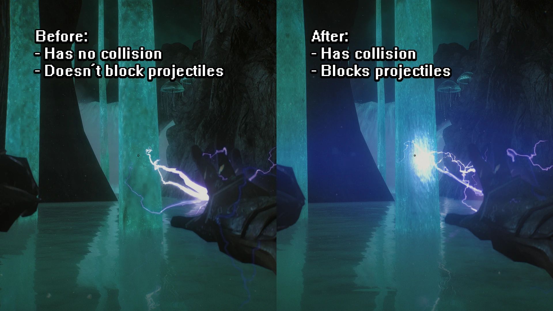 Blackreach Tentacle Mesh Fix mod for The Elder Scrolls V: Skyrim Special Edition