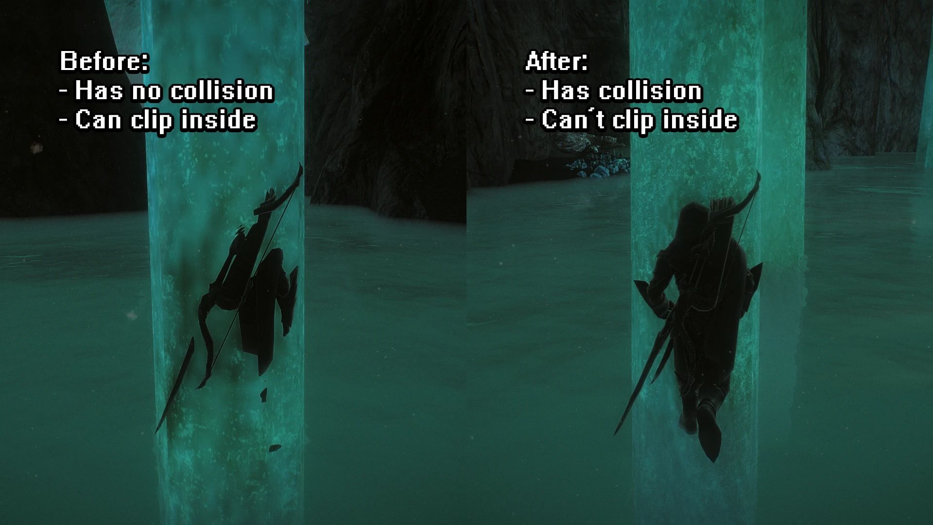 Blackreach Tentacle Mesh Fix mod for The Elder Scrolls V: Skyrim Special Edition