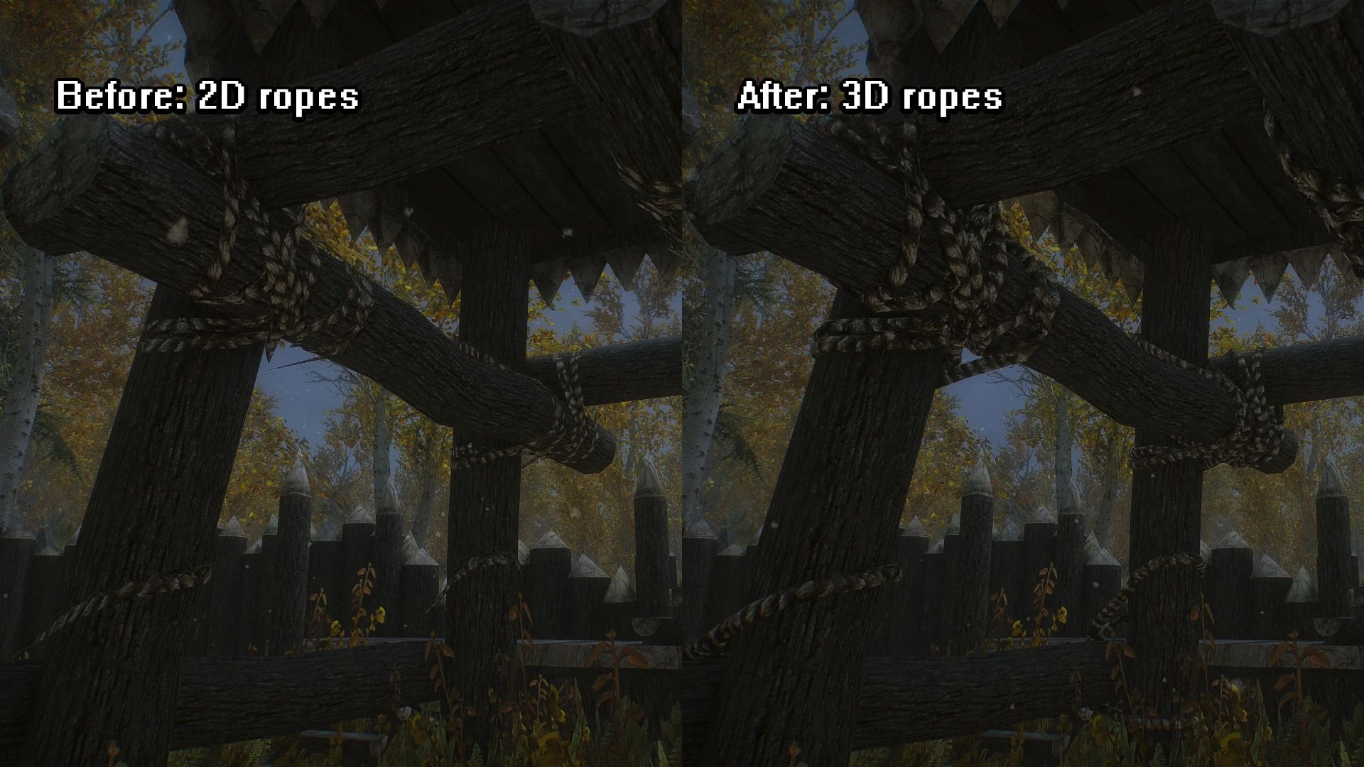 Stockades of Skyrim 3D mod for The Elder Scrolls V: Skyrim Special Edition