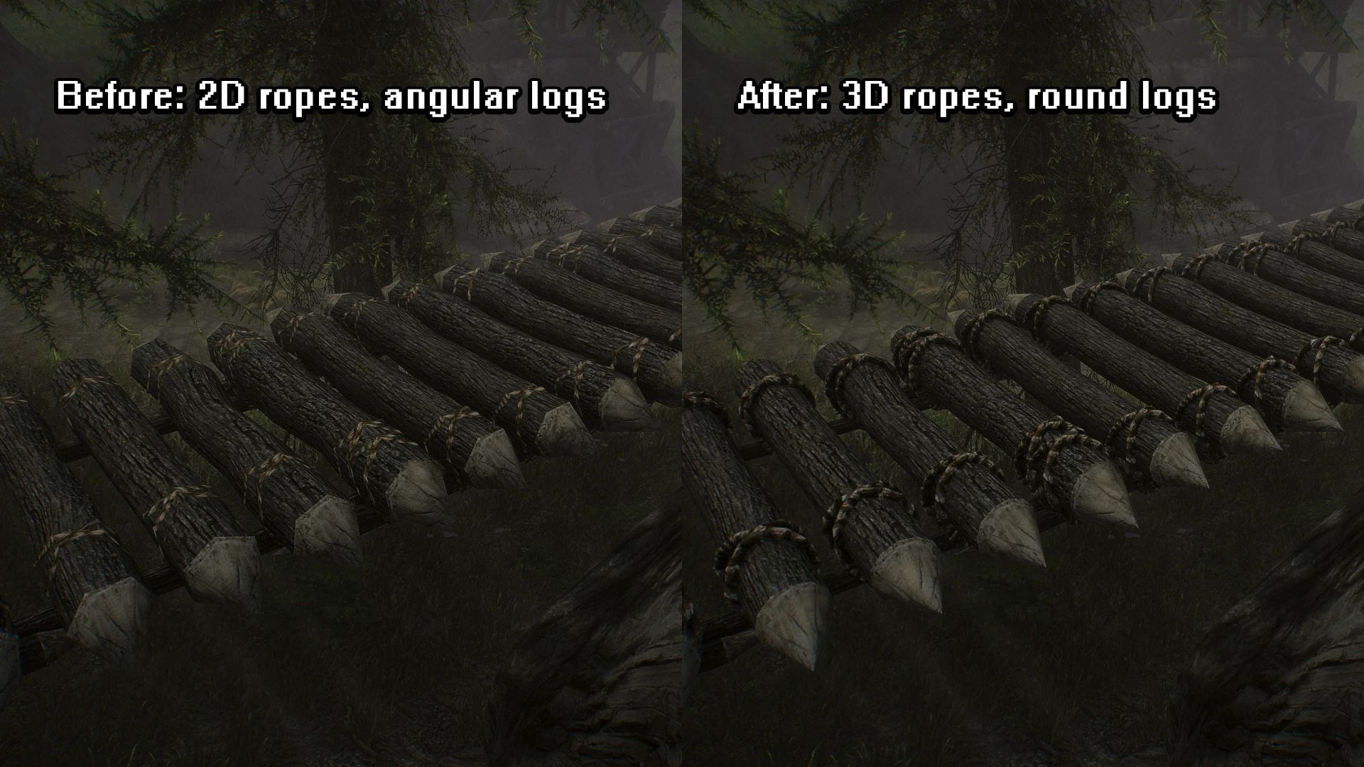 Stockades of Skyrim 3D mod for The Elder Scrolls V: Skyrim Special Edition