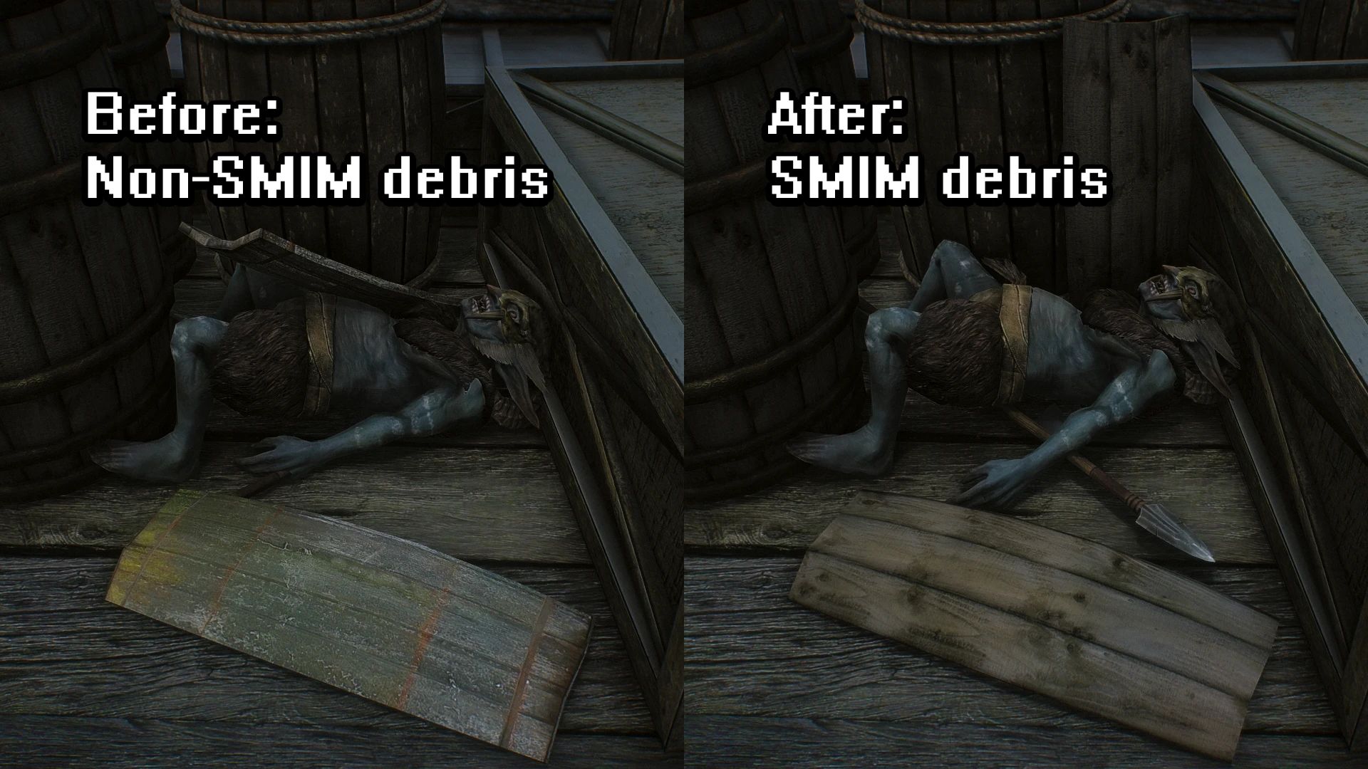 Riekling Barrels SMIM mod for The Elder Scrolls V: Skyrim Special Edition