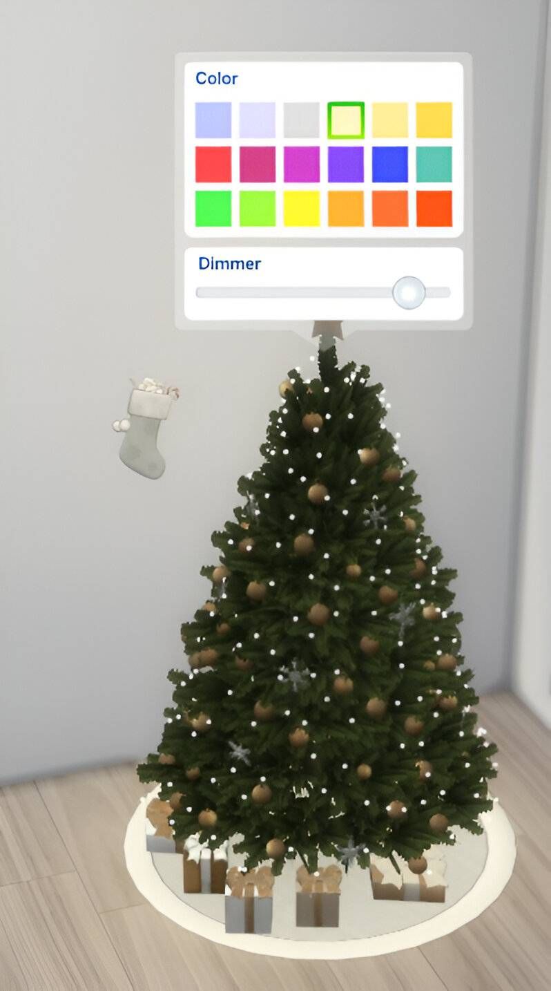 Xmas tree set mod for The Sims 4 