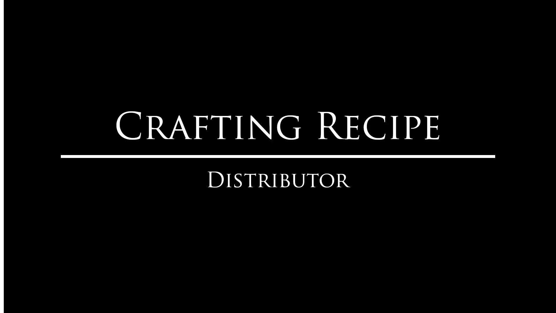 Crafting Recipe Distributor mod for The Elder Scrolls V: Skyrim Special Edition