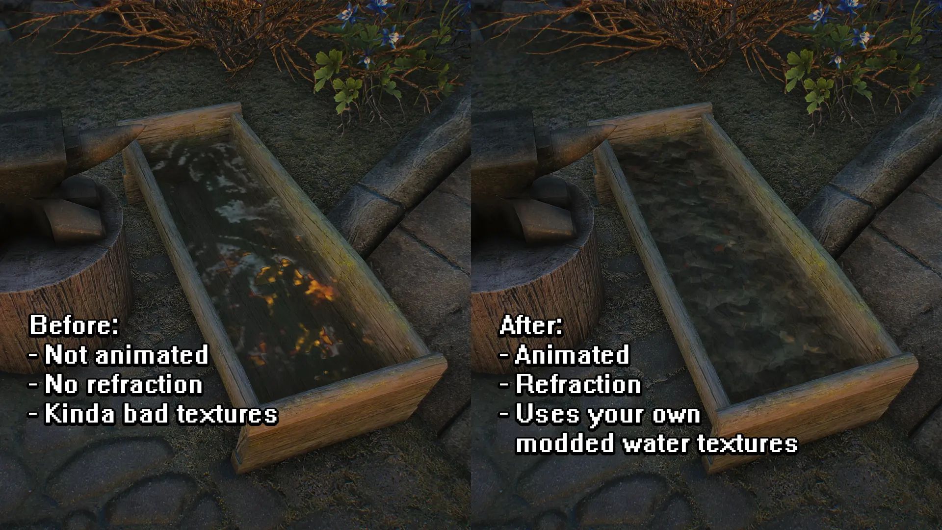 Animated Forge Water mod for The Elder Scrolls V: Skyrim Special Edition