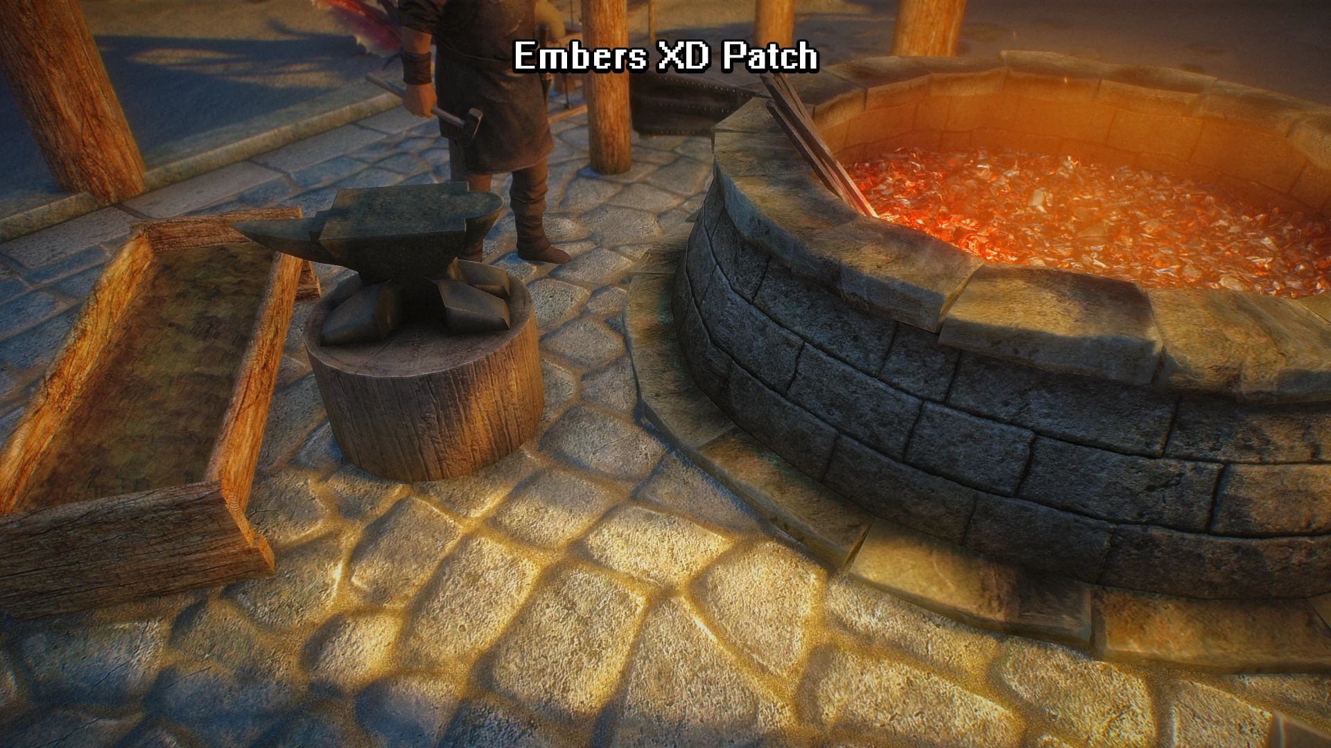 Animated Forge Water mod for The Elder Scrolls V: Skyrim Special Edition