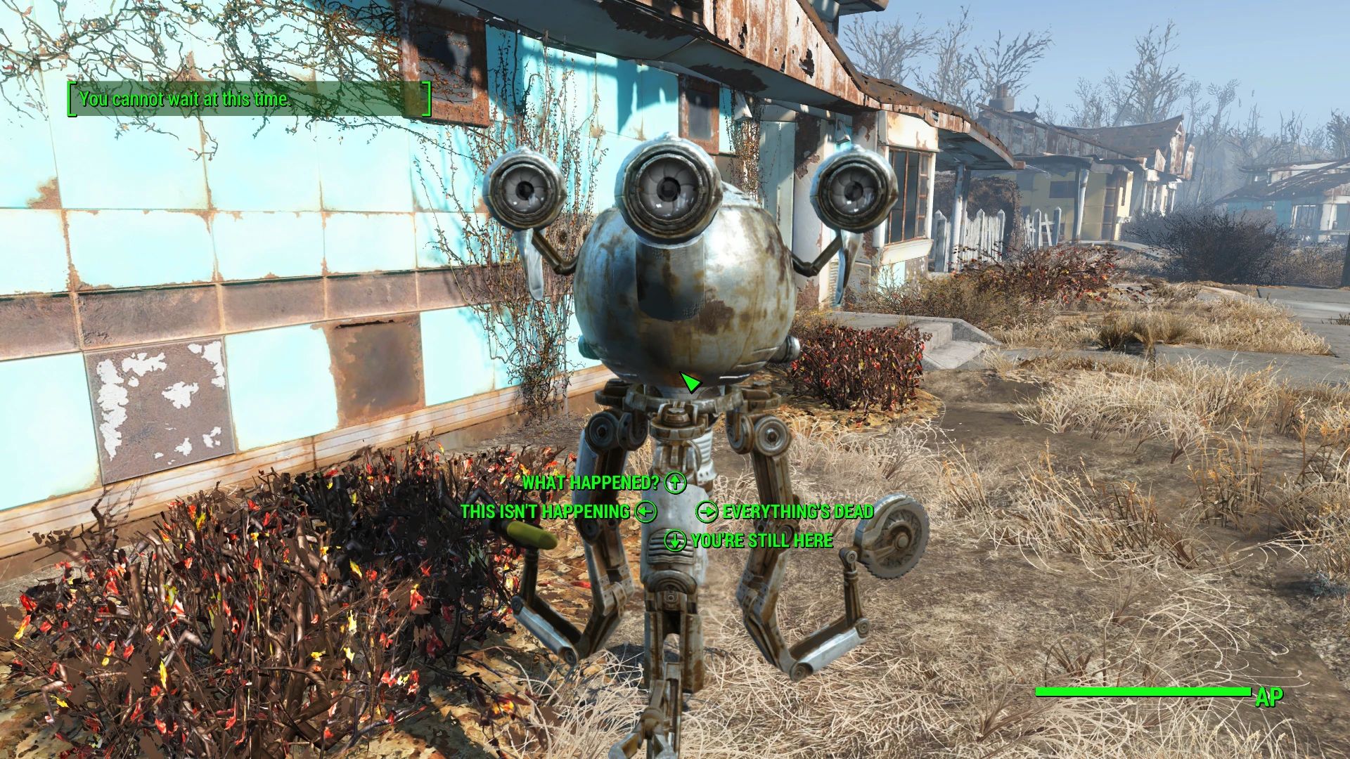 Baka Wait Anywhere mod for Fallout 4