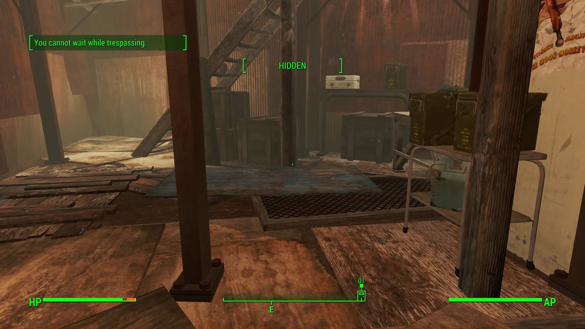 Baka Wait Anywhere mod for Fallout 4