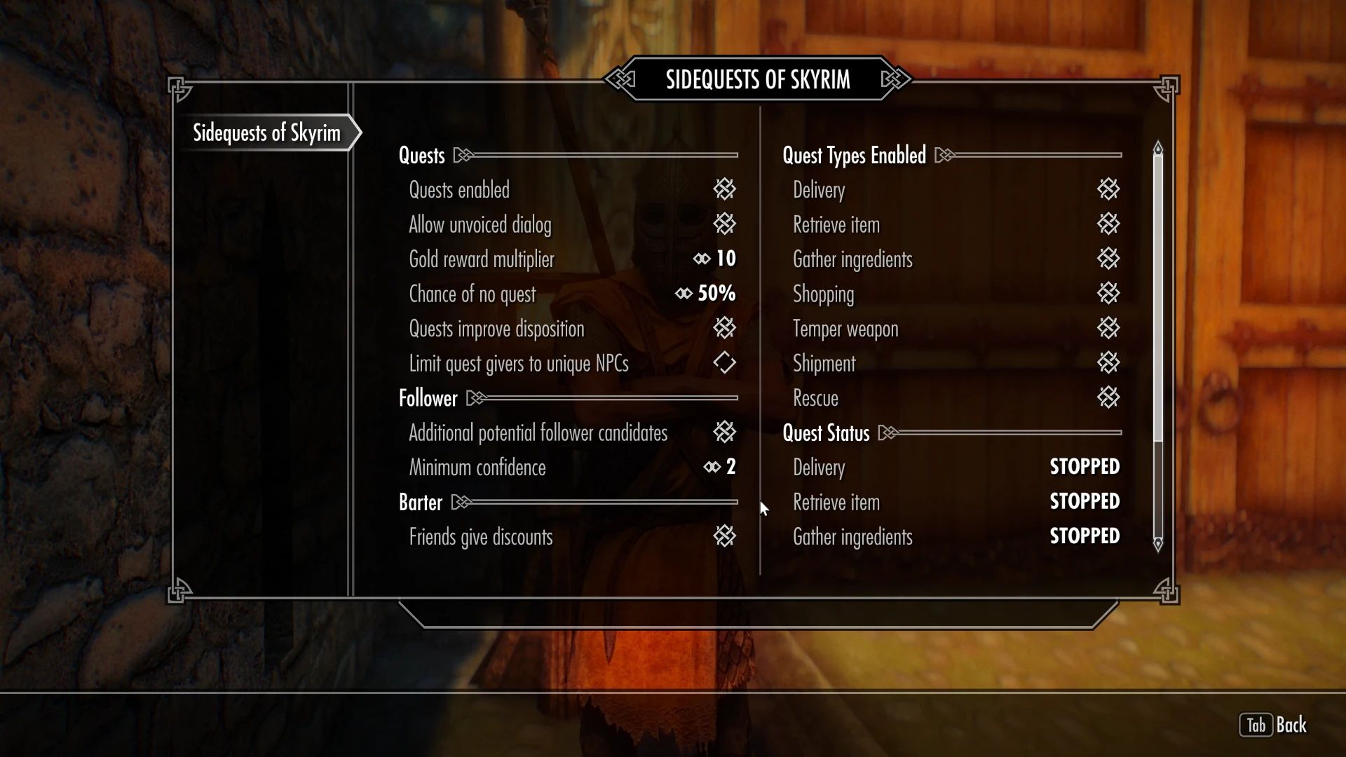 Sidequests of Skyrim mod for The Elder Scrolls V: Skyrim Special Edition