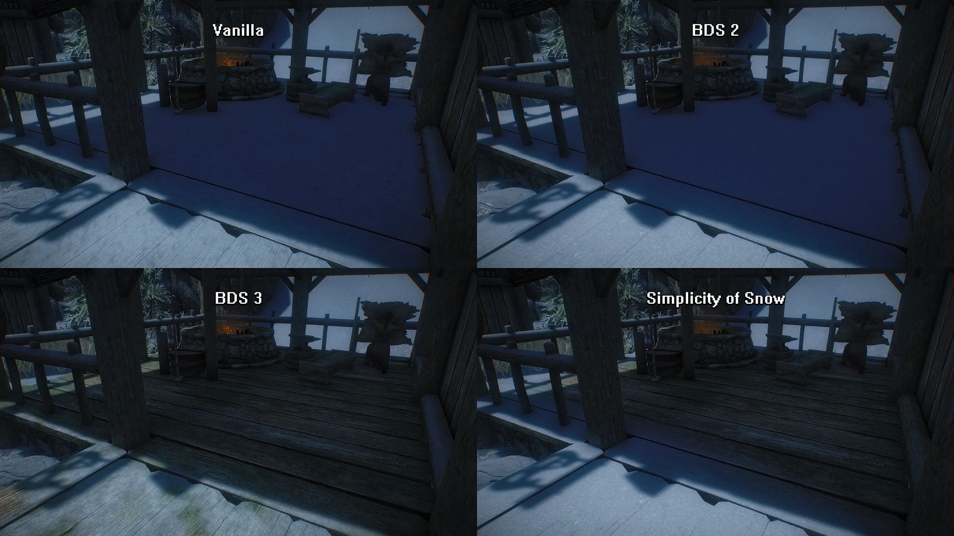 Simplicity of Snow mod for The Elder Scrolls V: Skyrim Special Edition