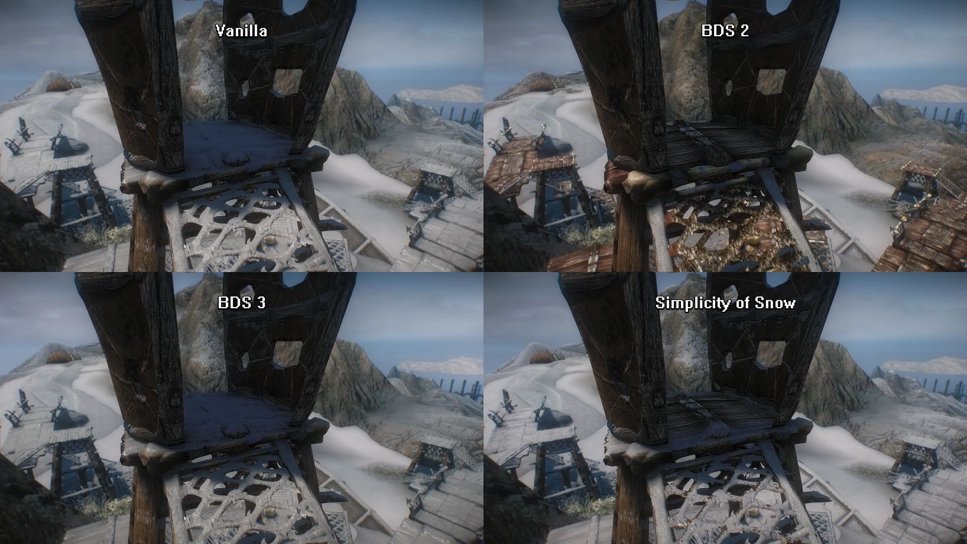 Simplicity of Snow mod for The Elder Scrolls V: Skyrim Special Edition