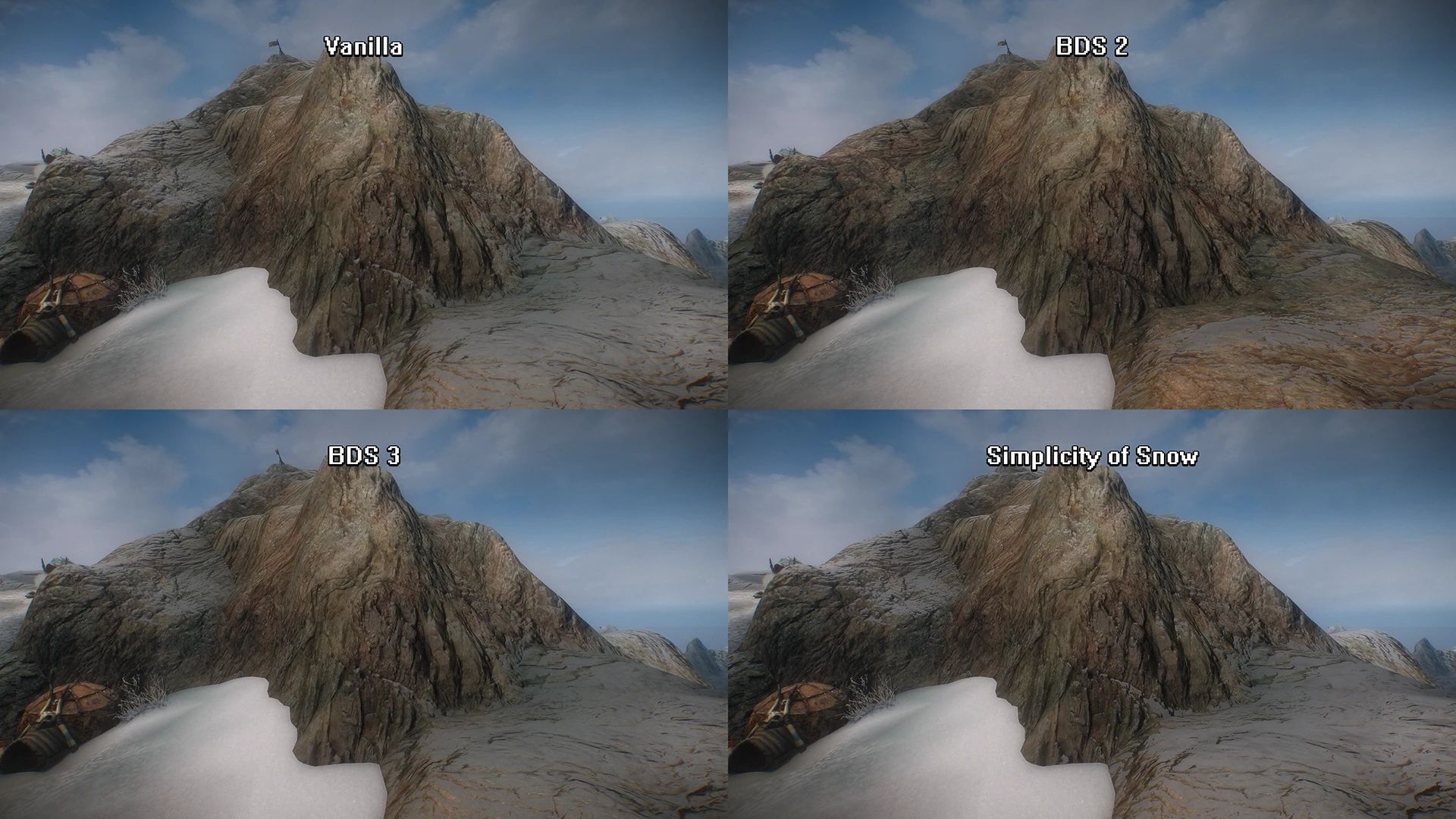 Simplicity of Snow mod for The Elder Scrolls V: Skyrim Special Edition