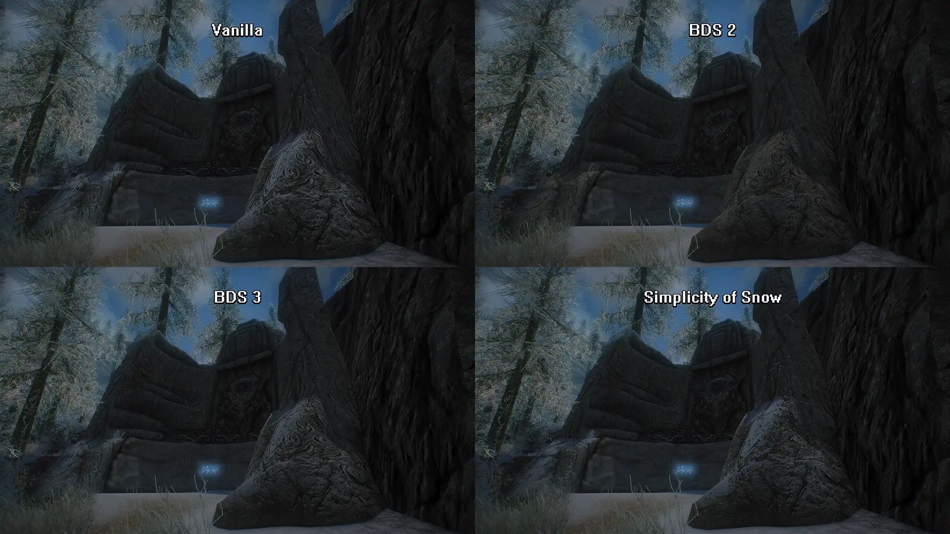 Simplicity of Snow mod for The Elder Scrolls V: Skyrim Special Edition