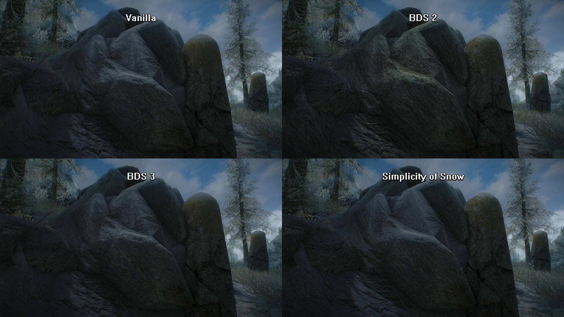 Simplicity of Snow mod for The Elder Scrolls V: Skyrim Special Edition
