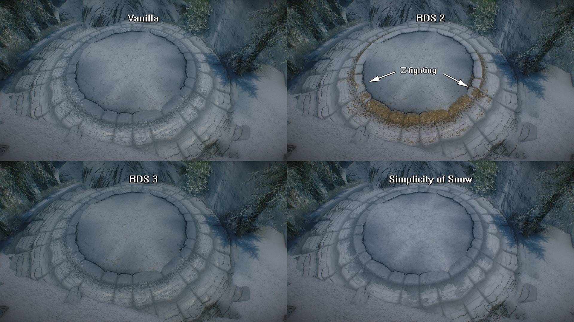 Simplicity of Snow mod for The Elder Scrolls V: Skyrim Special Edition