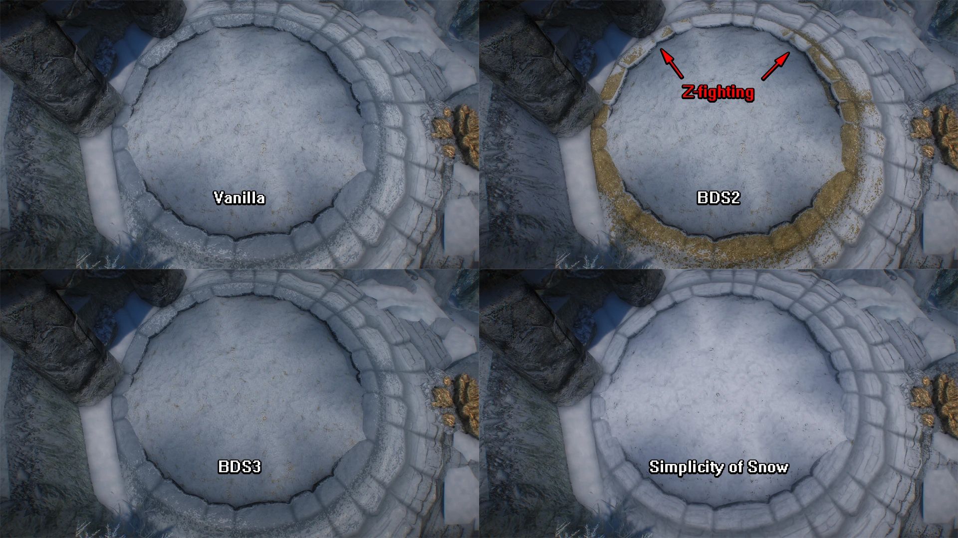 Simplicity of Snow mod for The Elder Scrolls V: Skyrim Special Edition