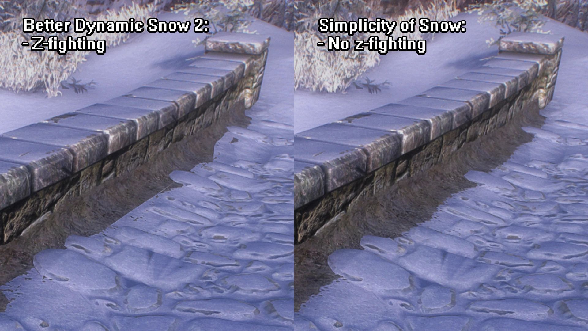 Simplicity of Snow mod for The Elder Scrolls V: Skyrim Special Edition