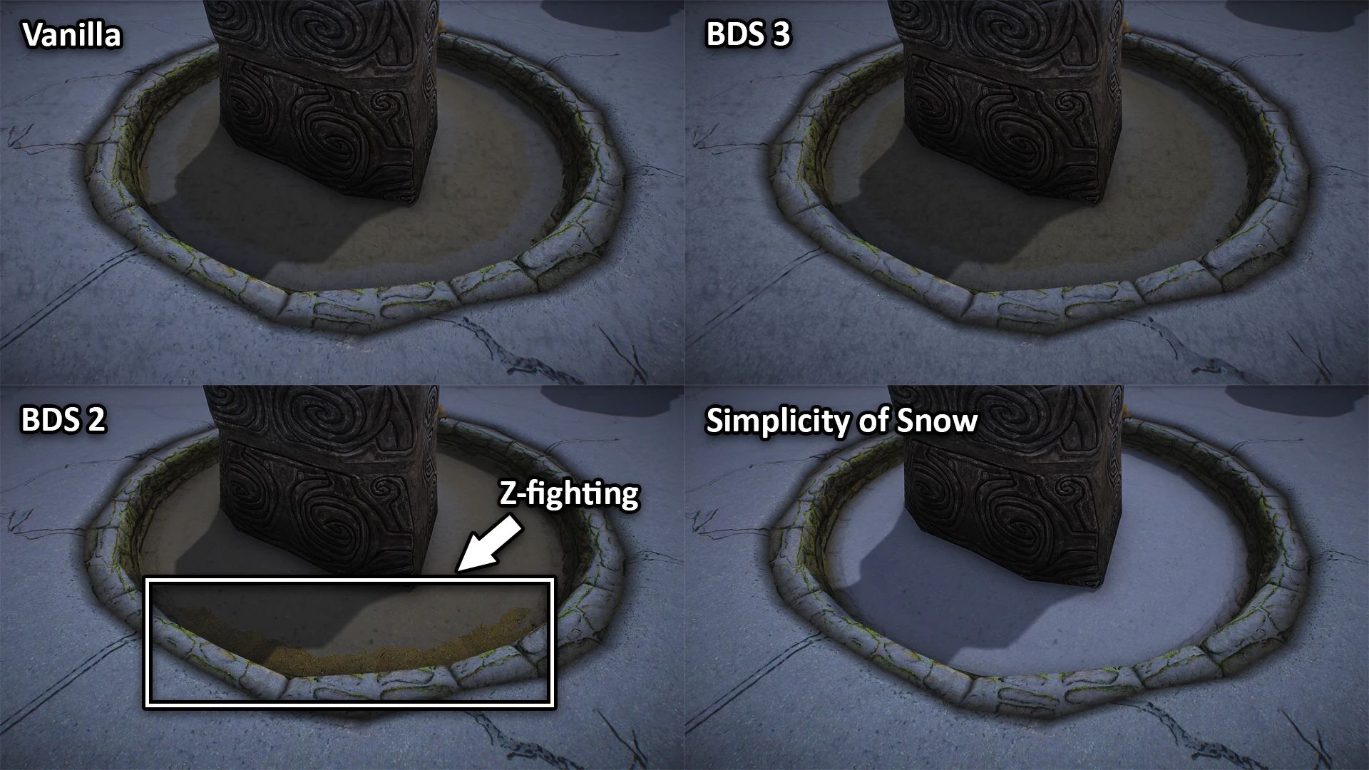 Simplicity of Snow mod for The Elder Scrolls V: Skyrim Special Edition