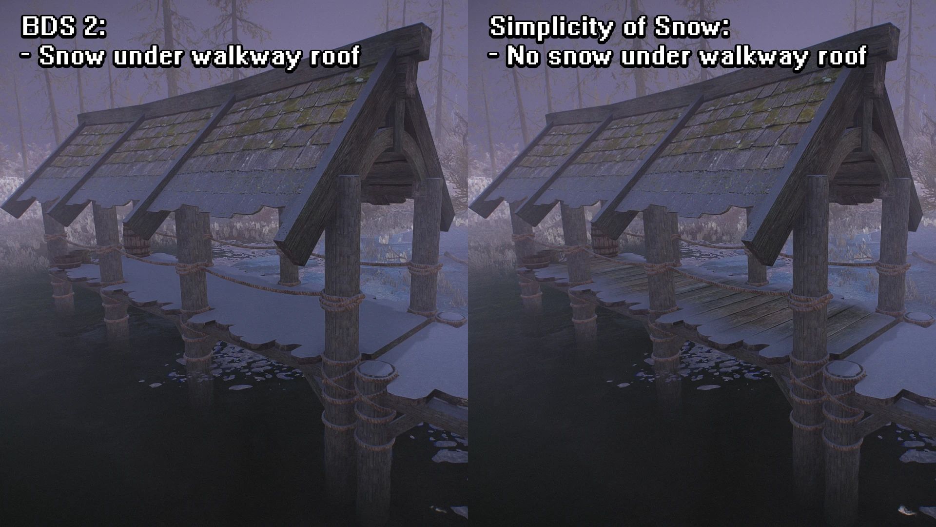Simplicity of Snow mod for The Elder Scrolls V: Skyrim Special Edition