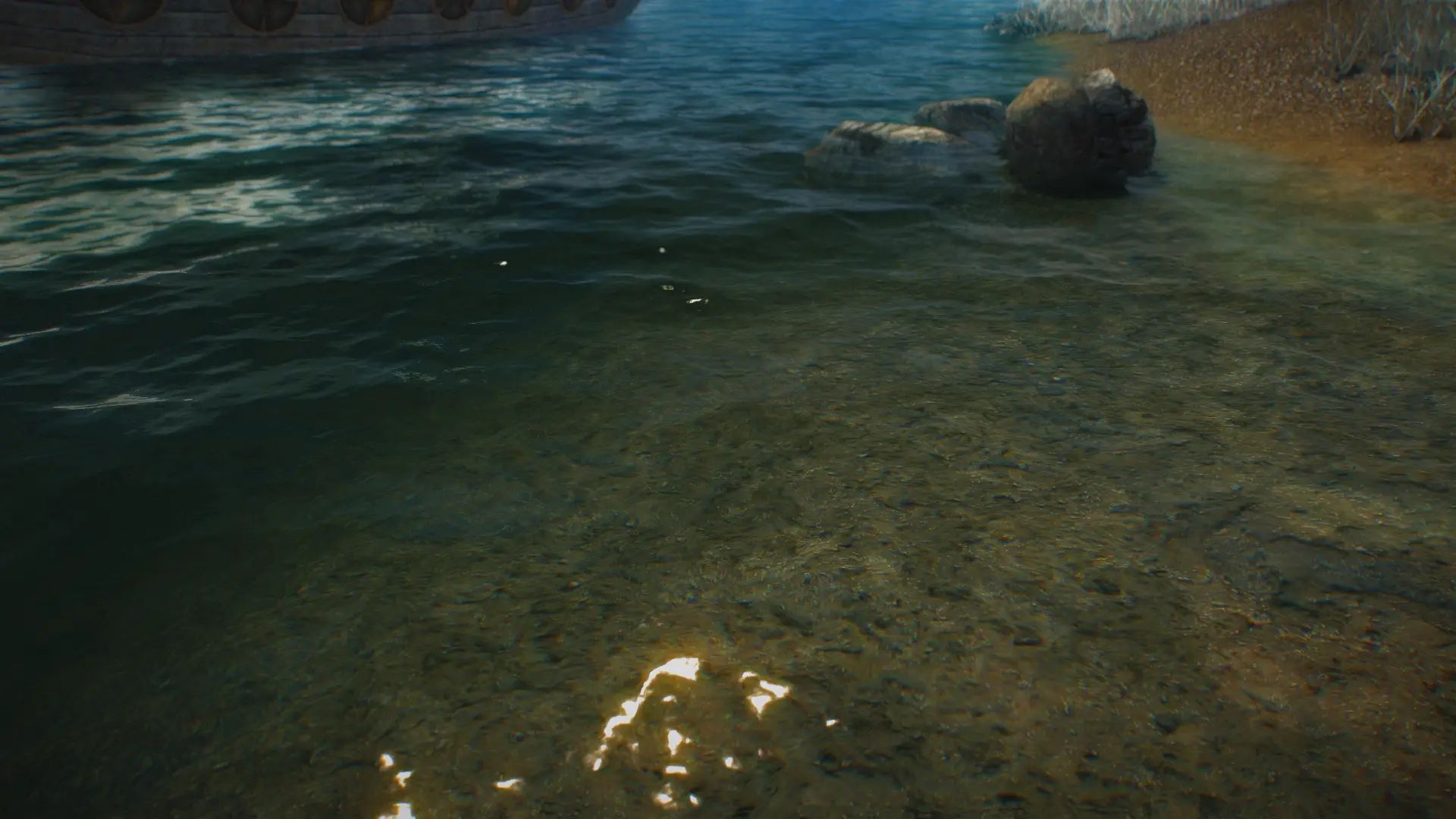 Simplicity of Sea - Water Mod with ENB and Community Shaders Displacement Textures mod for The Elder Scrolls V: Skyrim Special Edition