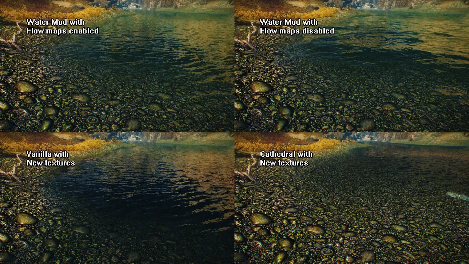 Simplicity of Sea - Water Mod with ENB and Community Shaders Displacement Textures mod for The Elder Scrolls V: Skyrim Special Edition