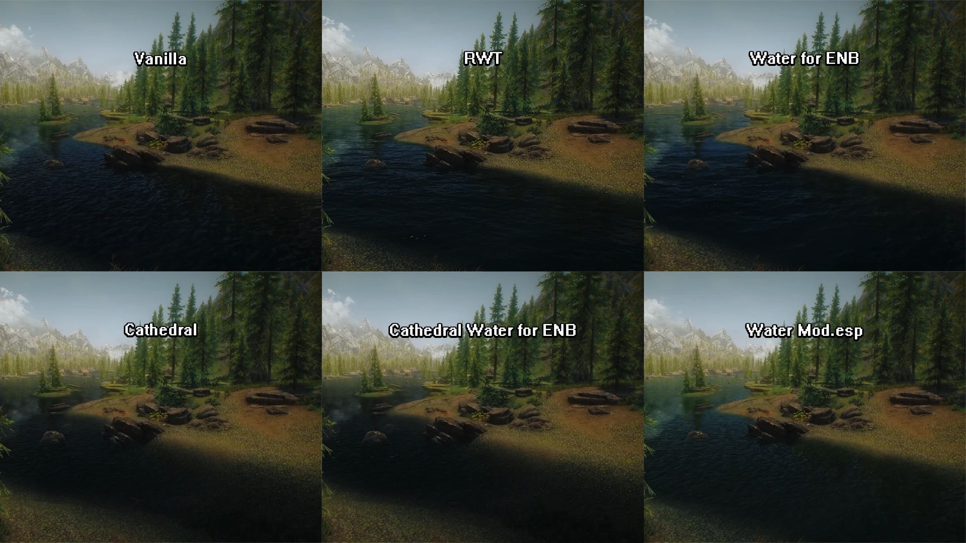 Simplicity of Sea - Water Mod with ENB and Community Shaders Displacement Textures mod for The Elder Scrolls V: Skyrim Special Edition