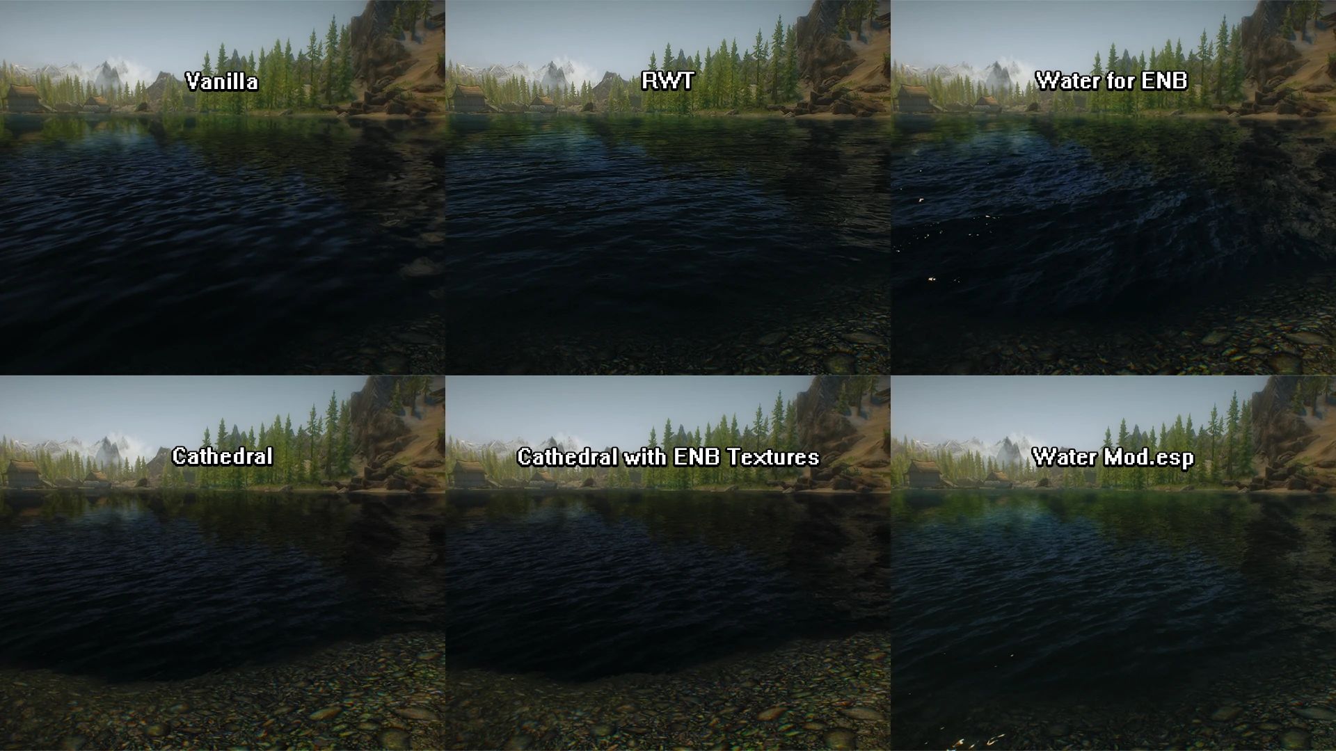 Simplicity of Sea - Water Mod with ENB and Community Shaders Displacement Textures mod for The Elder Scrolls V: Skyrim Special Edition