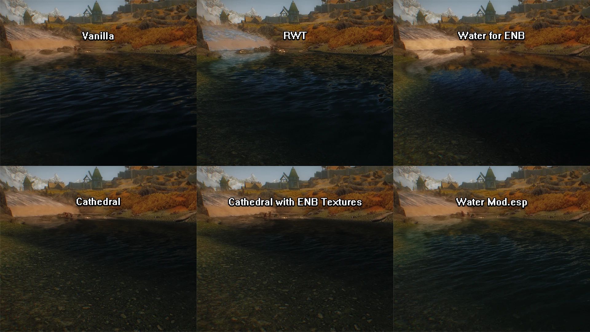 Simplicity of Sea - Water Mod with ENB and Community Shaders Displacement Textures mod for The Elder Scrolls V: Skyrim Special Edition
