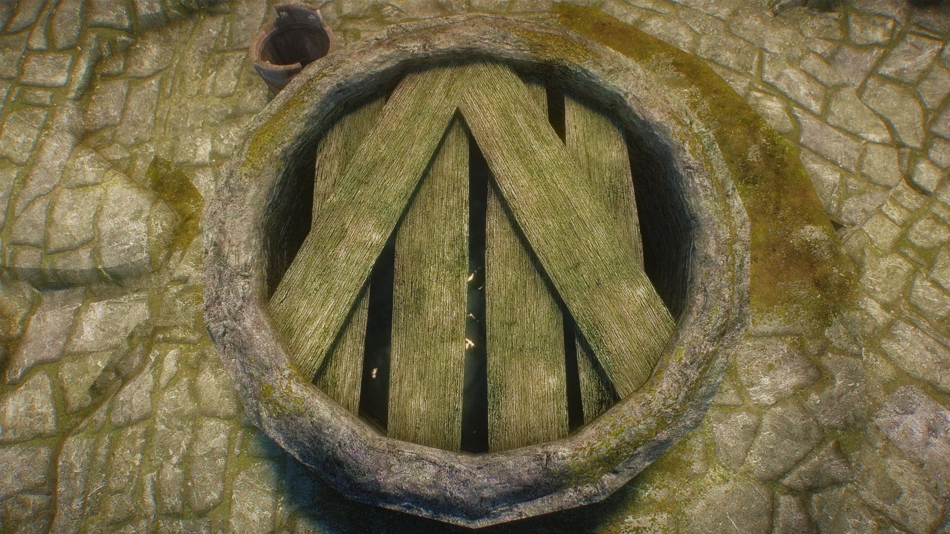 Water in Wells - mesh-only animated wells mod for The Elder Scrolls V: Skyrim Special Edition