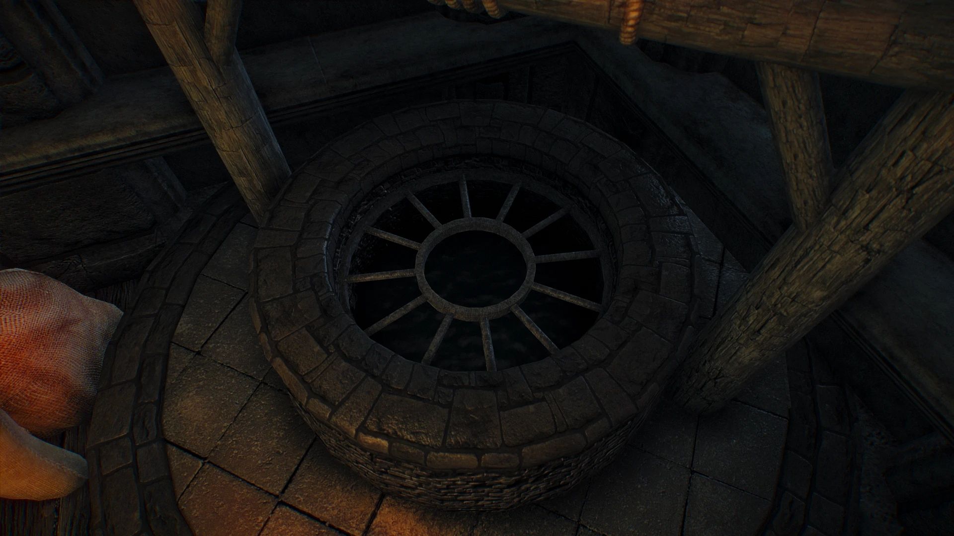 Water in Wells - mesh-only animated wells mod for The Elder Scrolls V: Skyrim Special Edition