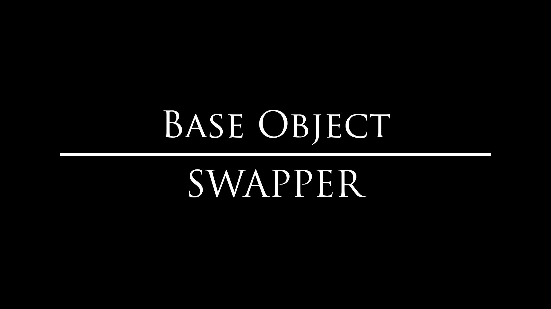Base Object Swapper mod for The Elder Scrolls V: Skyrim Special Edition