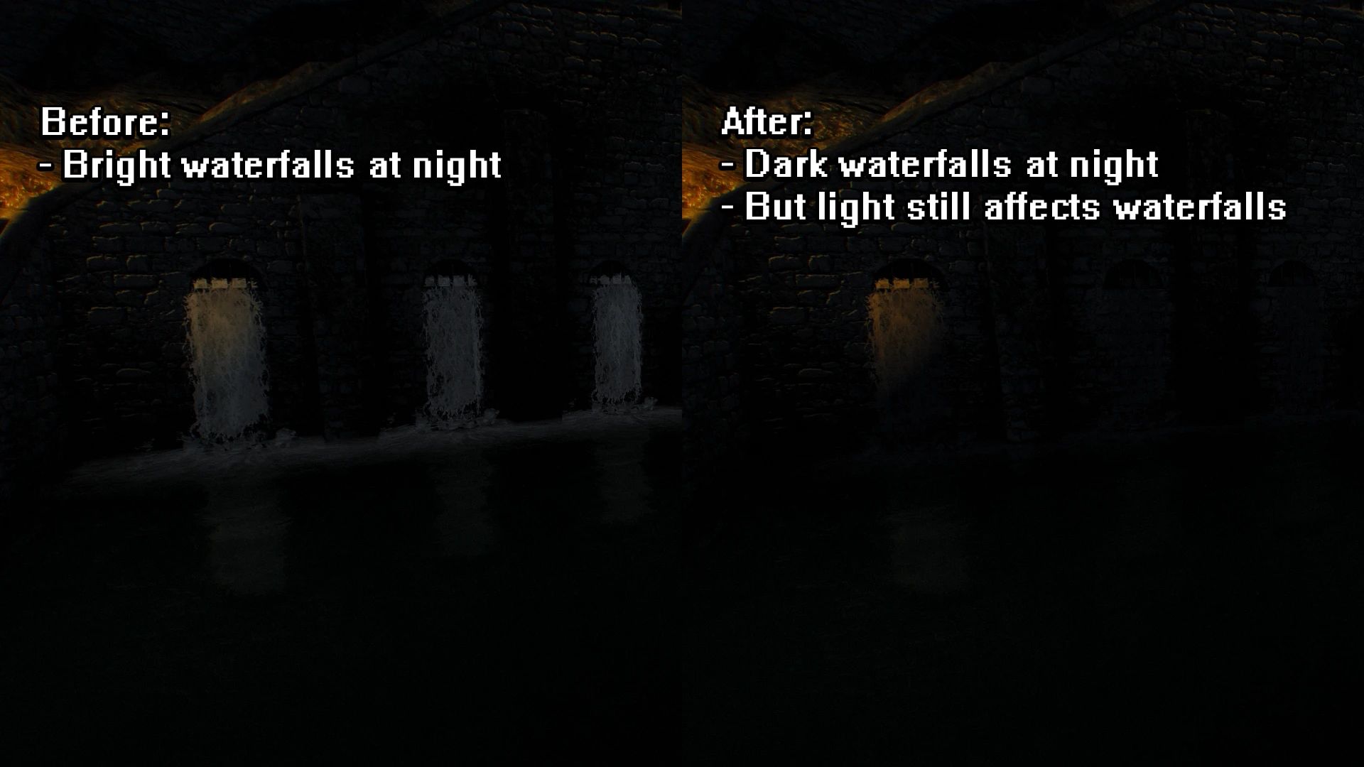 Water Effects Brightness and Reflection Fix mod for The Elder Scrolls V: Skyrim Special Edition