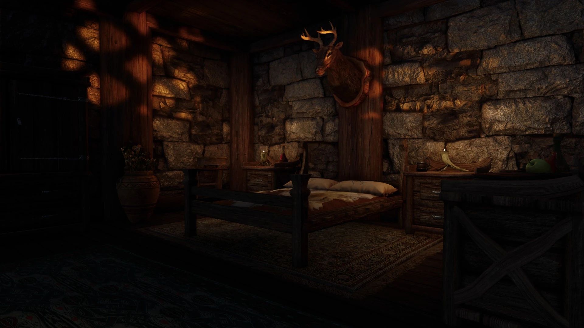Jk's Interiors - Downstairs Room Rentals mod for The Elder Scrolls V: Skyrim Special Edition