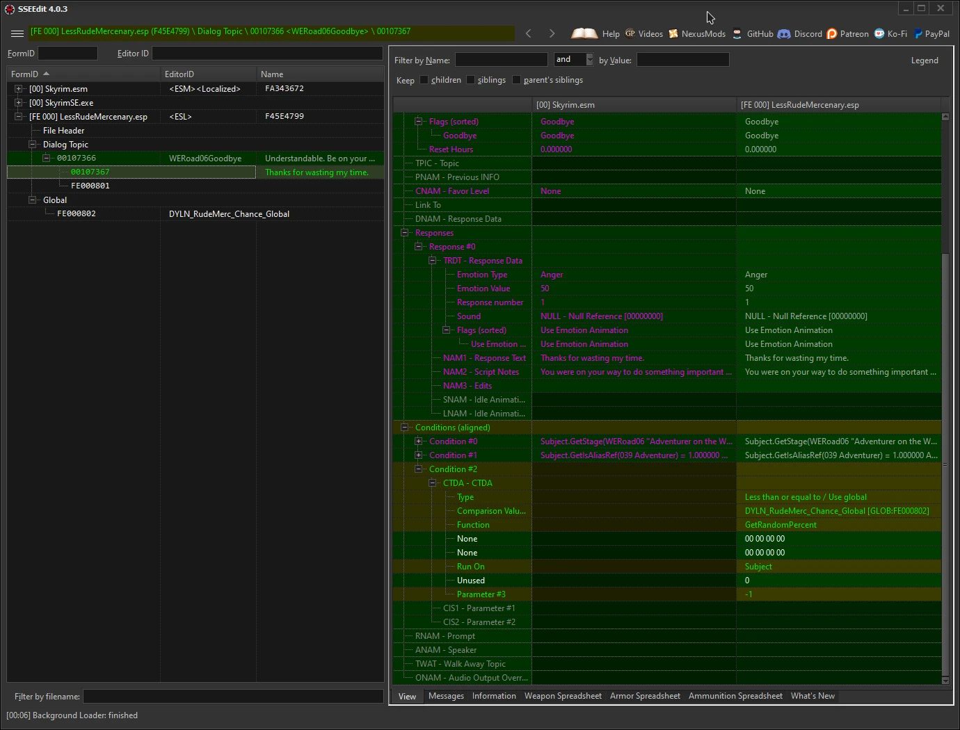 Less Rude Mercenary (Vanilla World Encounter) mod for The Elder Scrolls V: Skyrim Special Edition