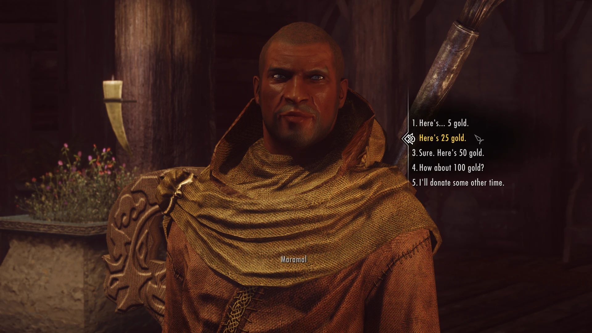 Donate More Gold To Maramal (And More) mod for The Elder Scrolls V: Skyrim Special Edition