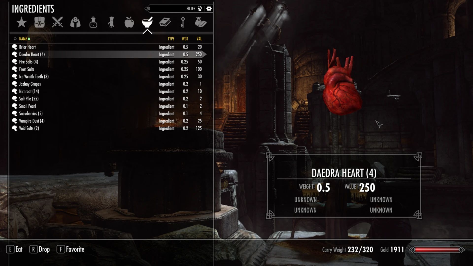 Beating Daedra Sound Mod (Plus Animated Heart Mesh - Particle Light - CS ENB) mod for The Elder Scrolls V: Skyrim Special Edition