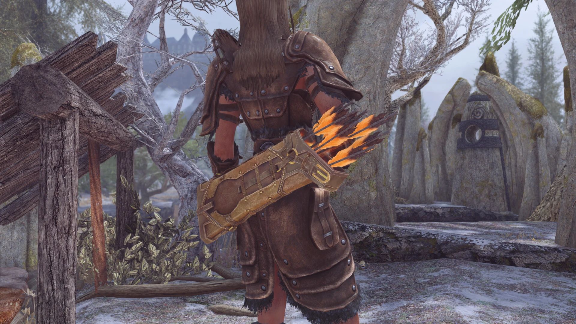 Less Ridiculous Arcane Archer Quivers (Fixed UVs - Particle Light - Creation Club) mod for The Elder Scrolls V: Skyrim Special Edition