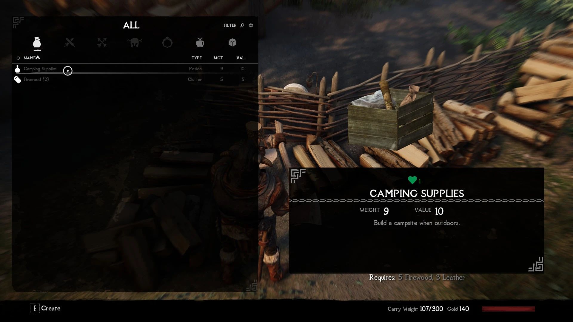 CC Camping - Woodcutting Tweaks Integration mod for The Elder Scrolls V: Skyrim Special Edition